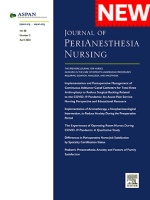 Journal of PeriAnesthesia Nursing- Editgar